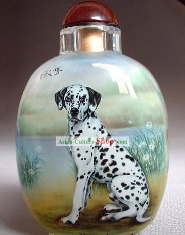 Snuff Bottles Mit Innen Malerei chinesische Tier Series-Dalmatiner