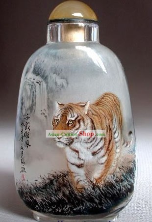 Snuff Bottles Mit Innen Malerei chinesische Tier Series-Walking Tiger