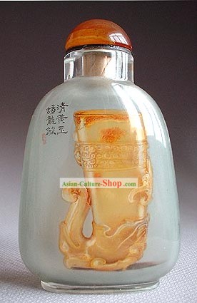 Bottiglie tabacco da fiuto con dentro la pittura Antique Serie-Jade