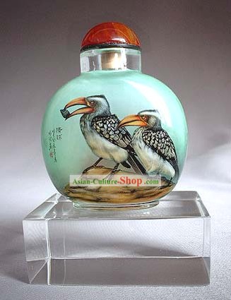 Snuff Bottles Mit Innen Painting Birds Series-Golden Eagle