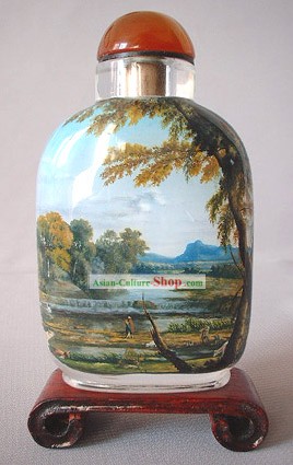 Snuff Bottles Mit Innen Painting Birds Series-Herbst