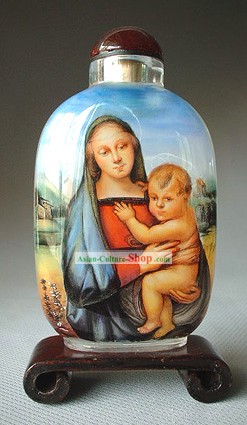 Snuff Bottiglie con dentro la religione pittura Serie Gesù Infanzia