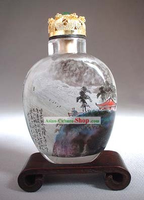 Snuff бутылки с внутренней пейзажная живопись серии с выходом Длинный реки