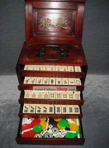Chinese Classic Mahjong Set (144 Stück)