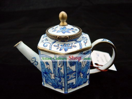 Chinese Classic Hand Painted Enamel Kettle-Zurück zur Tang-Dynastie