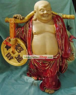 Porcellana Figurine cinesi Shi Wan-Money Monk