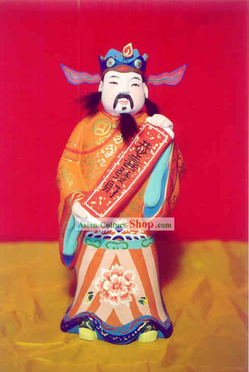 Cina Dipinti Scultura di Figurine'dell'argilla Zhang-Mammona