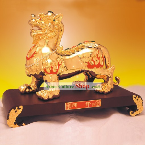 Chinas Classic Gold Statue-Bi Xie (Vermeiden Evil)