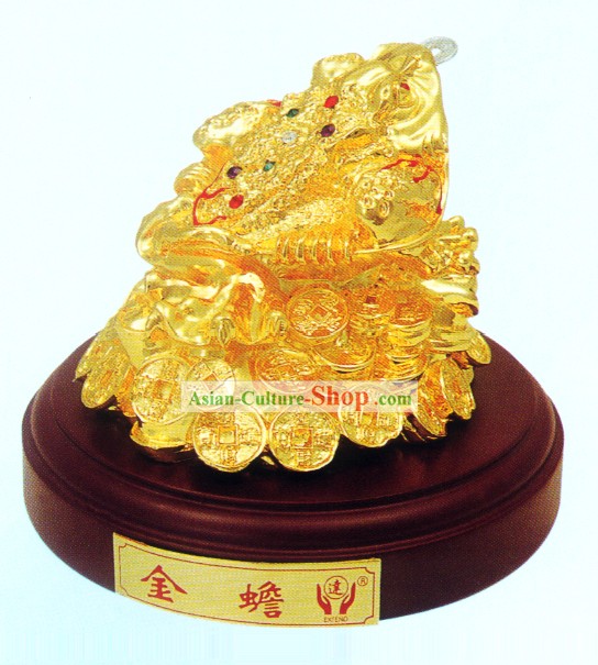Chinas Classic Gold Toad Bringing Treasures und Fortunes