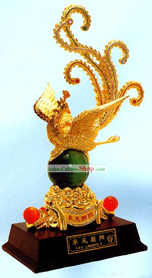 Chinese Classic Large Gold Phoenix Königin