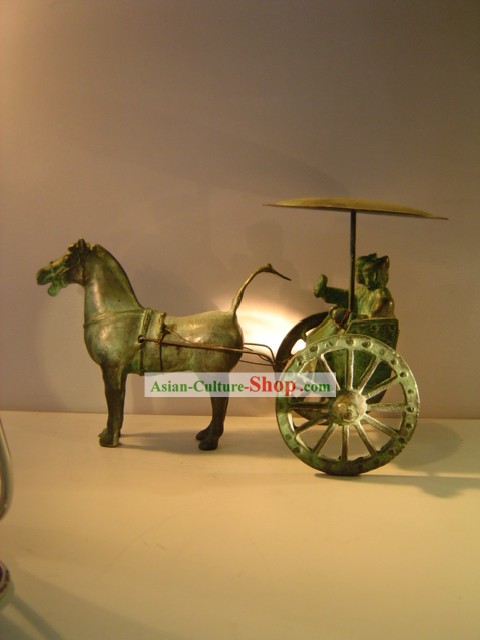 Chinois classique Bronze Archaize Ware-War Horse