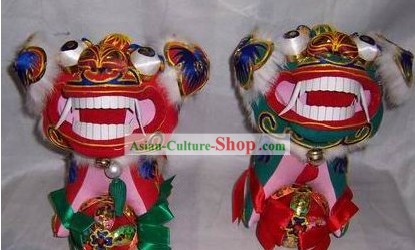 Chinesische Handmade Folk Happy Lion Paar