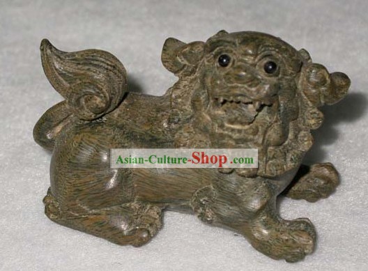 Chinoise classique en bois sculpté à la main du Lion