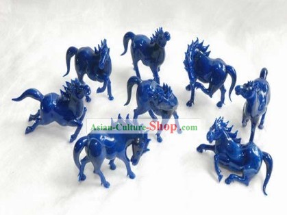 Chinois classique couleur Glaze Travaux-huit chevaux