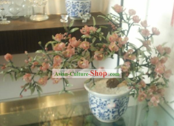 Chinois classique couleur Glaze Travaux-Bienvenue Arbre Fleur de printemps