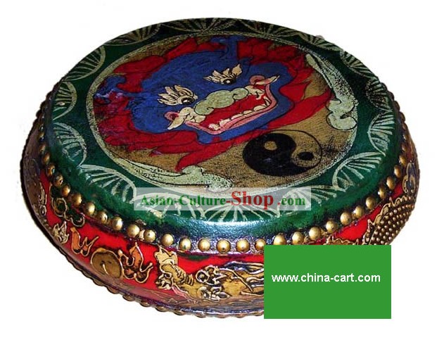 Clásico chino de color Dibujo Shu Gu (tambor)