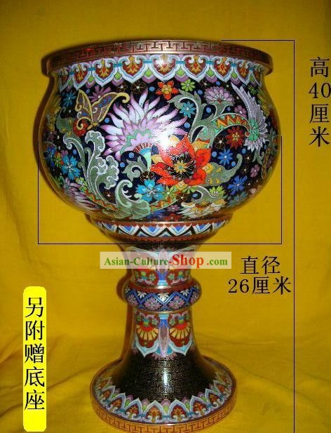 Collectible Cloisonne chinês Stunning Palace