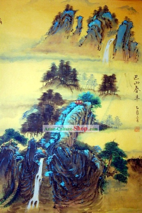 Pintura tradicional chinesa Peng por Chengrong-tempos antigos