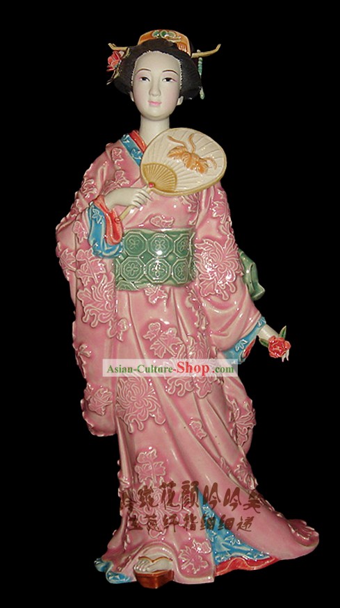 Porcellana cinese Stunning Collectibles-giapponese Donna con il Kimono