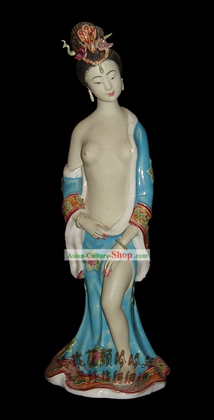 Chinesische Stunning Bunte Porzellan Collectibles-Baden alten Schönheit