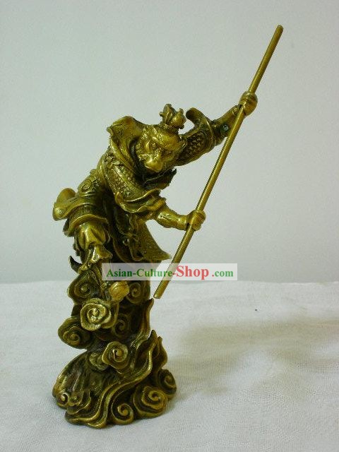 Impresionante chino de bronce dom mono