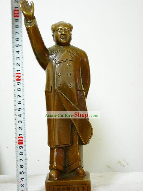 Chinese Brass classico da collezione-presidente Mao Zedong