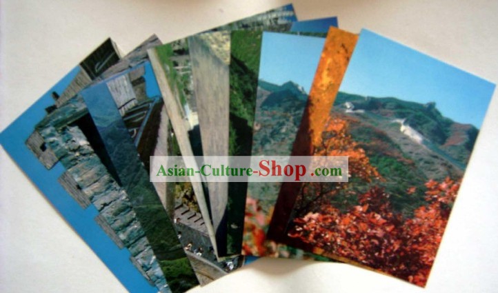 Chine Classique Grande Muraille Scène Set Cartes postales (10 Pièces)