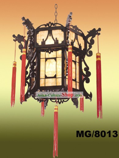 Hand Made classique chinoise antique Dragons Lanterne plafond Palais