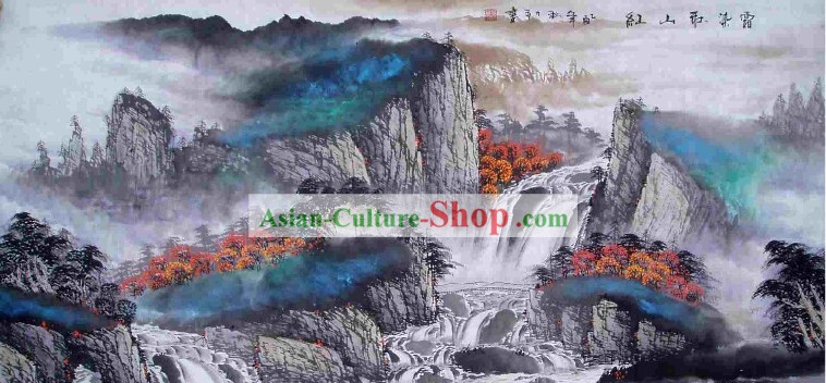 La peinture traditionnelle chinoise par Tang montagne comme le gel-Automne