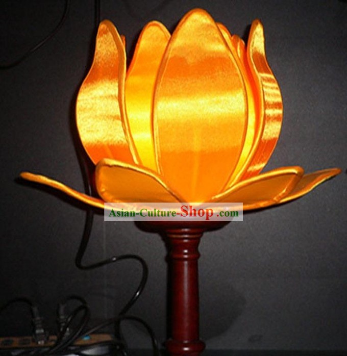 Fabriqué à la main chinoise de la soie Palais Lotus Lamp (Lanterne)
