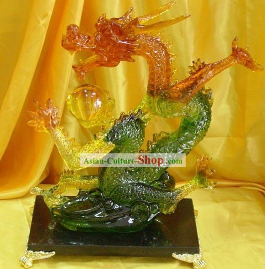 Superbe couleur chinoise Glaze Collection-Empereur Dragon