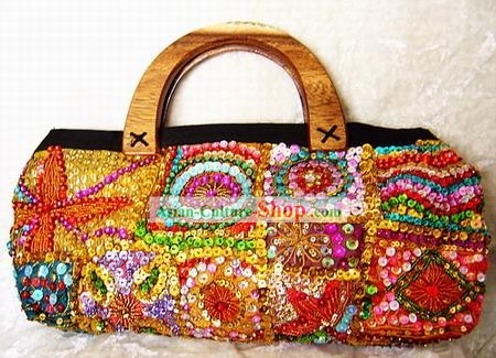 インドのスーパービューティフルハンド刺繍ハンドバッグ