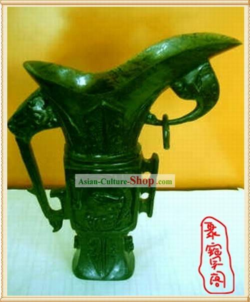 Cina Dunhuang Luminated Coppa Jade archaize