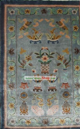 Art Decoration Chinese Hand Made Thick Natural Silk Rug(60¡Á80cm)
