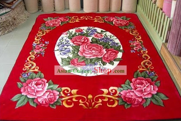 Decoración arte chino Alfombra Roja suerte boda (173 * 230 cm)