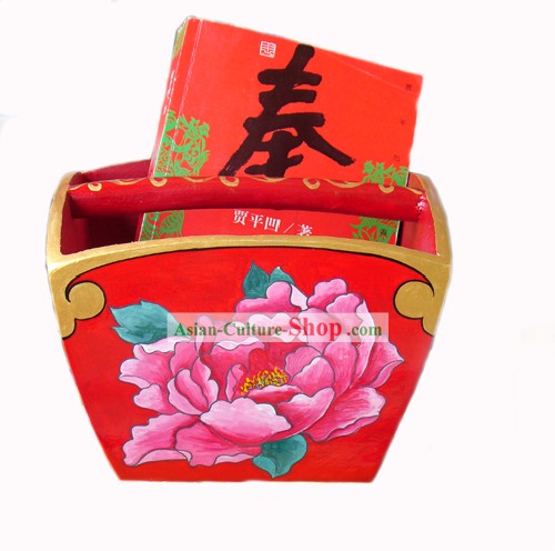 Chinesische Hand Painted Tings Container