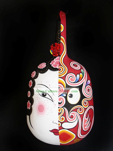 Chinese Hand Painted Du Huo Ma Shao Hanging Mask
