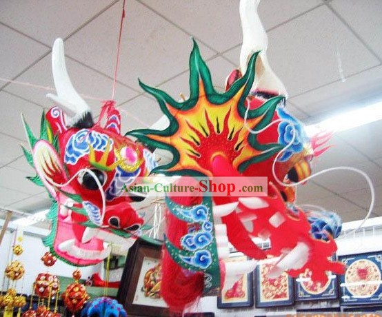 866 Pouces Chinois traditionnel fait main et peint Kite - Long dragon