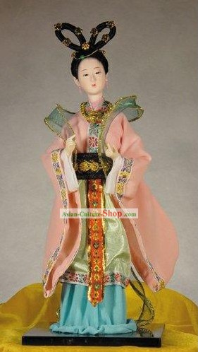 手作り北京シルクの置物人形 - 李清照（古代詩人）