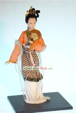 手作り北京シルクの置物人形 - 華ムーラン