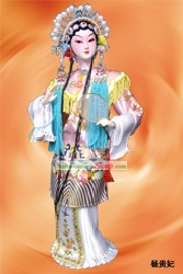 Handmade Pechino figura bambola di seta - The Drunken Beauty Yang Gui Fei