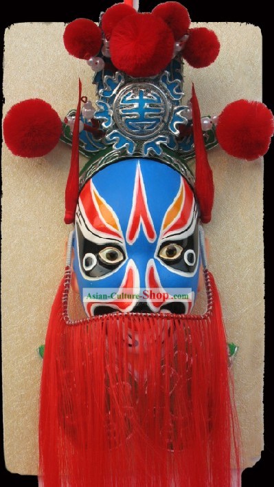 Handgefertigte Peking-Oper-Maske Hängedeko - Dou Erdun