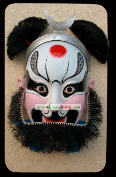 Handgefertigte Peking-Oper-Maske Hängedeko - Monk Sha Seng of Western Journey