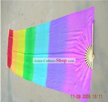 118 cm Länge Supreme Rainbow Color Silk Tanz und Performance Fan