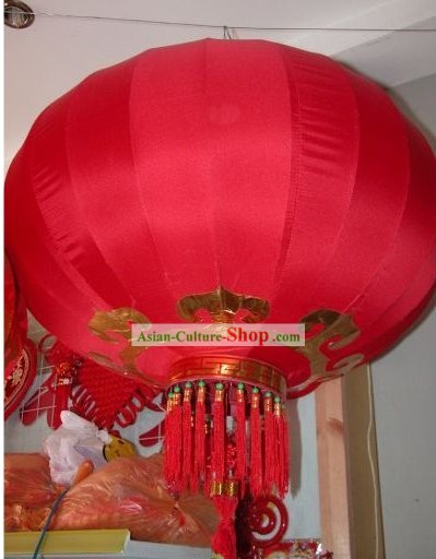Lanterna Chinesa Tradicional Vermelho Grande