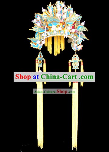 花嫁のための中国古代の伝統的な結婚式の帽子