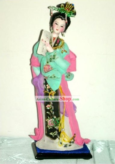 De seda hecho a mano Pekín figura muñeca - Cai Wenji