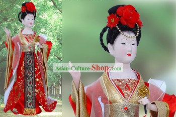 Handmade Pechino figura bambola di seta - Tang Dynasty Bellezza imperatrice 1