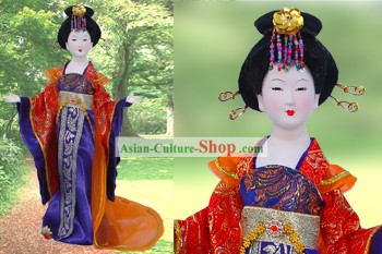 De seda hecho a mano Pekín figura muñeca - Dinastía Tang belleza Empress 2