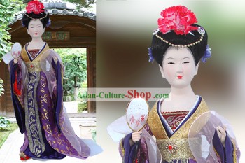 Handmade Peking Silk Figurine Doll - Tang Dynasty Beauty Kaiserin 4